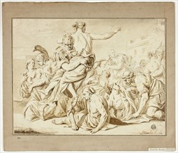 Rape of the Sabines, c.1681. Creator: Jacob Toorenvliet.