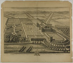 Wollaton Hall in the County of Nottingham, plate 68 from Britannia Illustrata, published 1707. Creator: Johannes Kip.