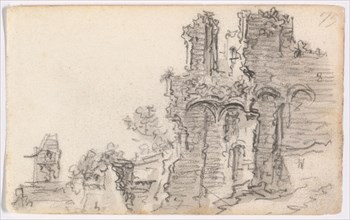 A Romanesque Ruin, 1650-51. Creator: Jan van Goyen.