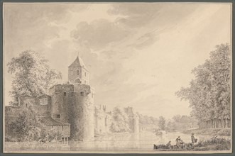The City Walls of Utrecht by the "Plompetoren", 1763. Creator: Paulus van Liender.