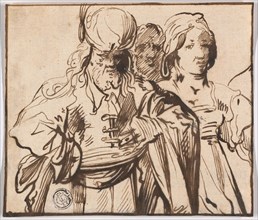 Three Half-Length Figures, 1622/72. Creator: Pieter Jansz.