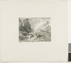 Norwegian Seacoast During a Storm, 1819. Creator: Johan Christian Dahl.