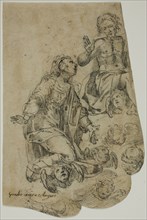 Christ in Glory with Kneeling Virgin, n.d. Creator: Giulio Cesare Angeli.
