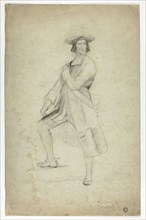 Study for Standing Man Wearing Sash and Striking Dramatic Pose, n.d. Creator: Thomas Duncan.
