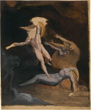 Perseus Starting from the Cave of the Gorgons, c.1816. Creator: Henry Fuseli.