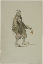 Dutch Sailor, Carrying an Anchor, 1820/1830. Creator: George Chambers.