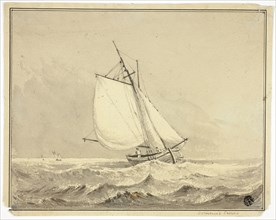 Sailboat at Sea, n.d. Creator: Dominic Serres.