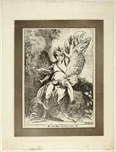 Angel of the Resurrection, from the first issue of Specimens of Polyautography, 1801, pub 1803. Creator: Benjamin West.