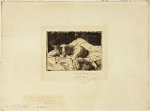 Nude Lying Down, c.1900. Creator: Charles Deering.