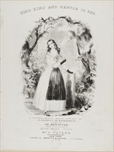 Kind, Kind and Gentle is She, c.1840. Creator: Currier and Ives.