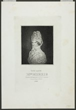 The Late Mrs. Morris, 1828. Creator: David Claypoole Johnston.