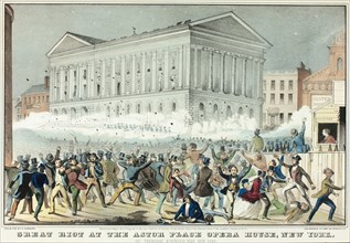 Great Riot at the Astor Place, n.d. Creator: Nathaniel Currier.