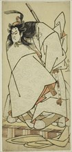 The Actor Onoe Matsusuke I as Ashikaga Takauji in the Play Kumoi no Hana Yoshino no..., c. 1786. Creator: Katsukawa Shunsen.