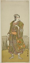 The Actor Ichimura Uzaemon IX as the Potter Tsuchihei in the Play Higashiyama Momiji..., c. 1778. Creator: Shunsho.