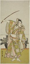 The Actor Ichikawa Danzo IV as Soga no Goro Tokimune in the Play Chigo Suzuri Aoyagi..., c. 1777. Creator: Shunsho.