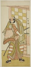 The Actor Sawamura Sojuro III as Kobayashi no Asahina Saburo in the Play Kuruwagayoi..., c. 1781. Creator: Shunsho.