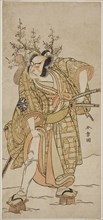 The Actor Nakamura Nakazo I as Matano no Goro in the Play Hana-zumo Genji Hiiki..., c. 1775. Creator: Shunsho.