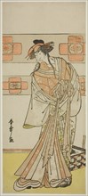 The Actor Ichikawa Monnosuke II as the Ghost of the Renegade Monk Seigen in the Play..., c. 1783. Creator: Shunsho.