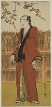 The Actor Onoe Matsusuke I as Baramon no Kichi in the Play Hatsumombi Kuruwa Soga..., c. 1780. Creator: Shunsho.