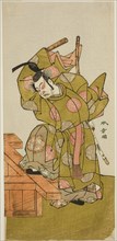 The Actor Ichimura Uzaemon IX as Otomo no Kuronushi in the Play Sugata no Hana Yuki..., c. 1776. Creator: Shunsho.