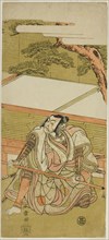 The Actor Ichikawa Ebizo III as Akushichibyoe Kagekiyo (?) in the Play Wada Sakamori..., c. 1773. Creator: Shunsho.