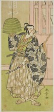 The Actor Ichimura Uzaemon IX as Fuwa Banzaemon in the Play Keisei Nagoya Obi...,c. 1771. Creator: Shunsho.