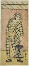 The Actor Otani Hiroji III as Maruya Gorohachi in the Play Kotobuki Banzei Soga..., c. 1783. Creator: Shunsho.