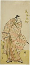 The Actor Otani Hiroji III as Makino Arataro Tokizumi in the Play Hana no O-Edo Masakado..., c.1789. Creator: Shunsho.