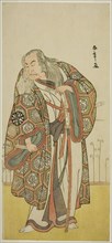 The Actor Nakamura Nakazo I as the Sword Master Takuma Genryu (?) in the Play Edo no..., c. 1789. Creator: Shunsho.