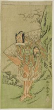 The Actor Ichikawa Danzo III as I no Hayata Tadazumi in the Play Nue no Mori Ichiyo no..., c. 1770. Creator: Shunsho.