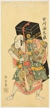 Memorial Portrait of the Actor Ichikawa Ebizo II (Danjuro II) as a Peddler of the..., c1768/70. Creator: Shunsho.