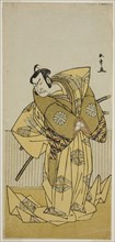 The Actor Nakamura Nakazo I as Kudo Sukestune (?) in the Play Kokimazete Takao Soga..., c. 1778. Creator: Shunsho.