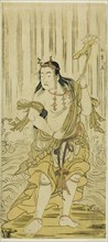 The Actor Sawamura Sojuro III as Kongara Doji in the Play Kitekaeru Nishiki no Wakayaka..., c. 1780. Creator: Shunsho.