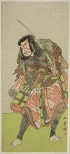 The Actor Nakamura Tomijuro I as Akushichibyoe Kagekiyo in the Play Kite Hajime Hatsugai..., c.1774. Creator: Shunsho.