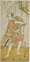 The Actor Ichikawa Yaozo II as Hiranoya Tokubei (?) in the Play Wada Sakamori Eiga..., c. 1773. Creator: Shunsho.