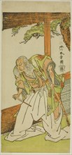 The Actor Otani Hiroemon III as Shinoda Jirodayu in the Play Keisei Momiji no Uchikake..., c. 1772. Creator: Shunsho.