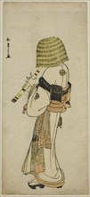 The Actor Nakamura Nakazo I as Kakogawa Honzo in Komuso Attire in the Play Kanadehon..., c. 1783. Creator: Shunsho.