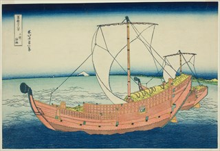 Sea Lane Off Kazusa Province (Kazusa no kairo), from the series "Thirty-six Views of..., c. 1830/33. Creator: Hokusai.