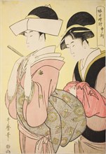 Hour of the Monkey [4pm] (Saru no koku), from the series "Sundial of Young Women...c. 1794/95. Creator: Kitagawa Utamaro.