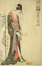 Hour of the Ox [2am] (Ushi no koku), from the series "The Twelve Hours in Yoshiwara..., c. 1794. Creator: Kitagawa Utamaro.