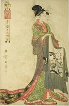 Hour of the Hare [6am] (U no koku), from the series “The Twelve Hours in Yoshiwara”..., c. 1794. Creator: Kitagawa Utamaro.