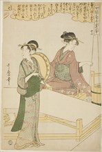 No. 11 (juichi), from the series "Women Engaged in the Sericulture Industry (Joshoku..., c1798/1800. Creator: Kitagawa Utamaro.