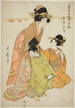 The Poet Fun'ya no Yasuhide, from the series "Modern Children as the Six Immortal..., c. 1804/05. Creator: Kitagawa Utamaro.