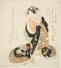 Righteousness (Gi), from the series "Five Designs for the Katsushika Poetry Circle..., early 1810s. Creator: Kubo Shunman.