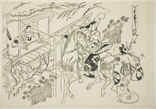 Usuyuki: The Kogo Scene (Usuyuki Kogo no dan), from the series "Famous Scenes from..., c. 1705/06. Creator: Okumura Masanobu.