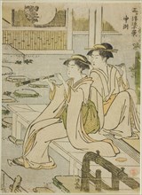 Nakasu, from the series "Ten Scenes of Enjoying the Cool in the Three Cities...", c. 1785/86. Creator: Torii Kiyonaga.