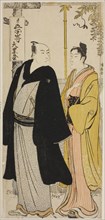 The Actors Nakamura Nakazo I and Azuma Tozo, from an untitled series of prints..., c. 1783. Creator: Torii Kiyonaga.