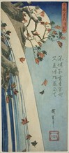 The Moon Seen Through Leaves (Hagoshi no Tsuki), from the series "Twenty-eight Views..., c. 1832. Creator: Ando Hiroshige.