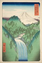 In the Mountains of Izu Province (Izu no sanchu), from the series "Thirty-six Views of Mount...,1858 Creator: Ando Hiroshige.