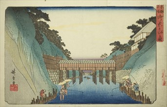 View of Ochanomizu (Ochanomizu no zu), from the series "Famous Places in the Eastern...c1832/39. Creator: Ando Hiroshige.